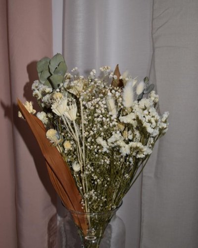 Bouquet  trade blanco preservado