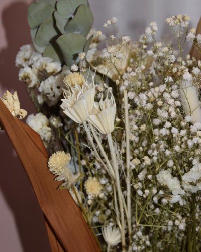Bouquet  trade blanco preservado