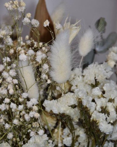 Bouquet  trade blanco preservado