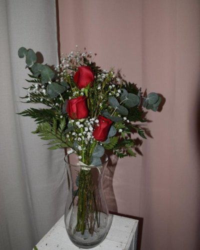 Ramo De 3 Rosas Rojas