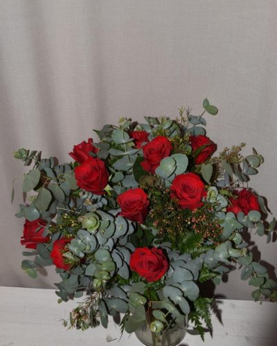 Ramo De 12 Rosas Rojas