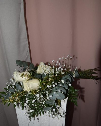 Ramo De 3 Rosas Blancas