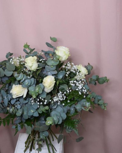 Ramo De 6 Rosas Blancas