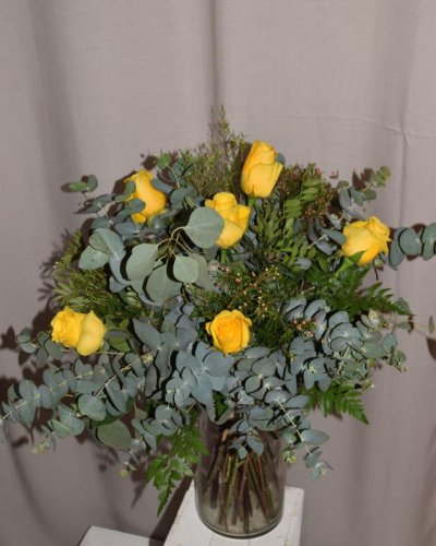 Ramo De 6 Rosas Amarillas
