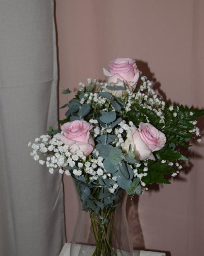 Ramo De 3 Rosas Rosa