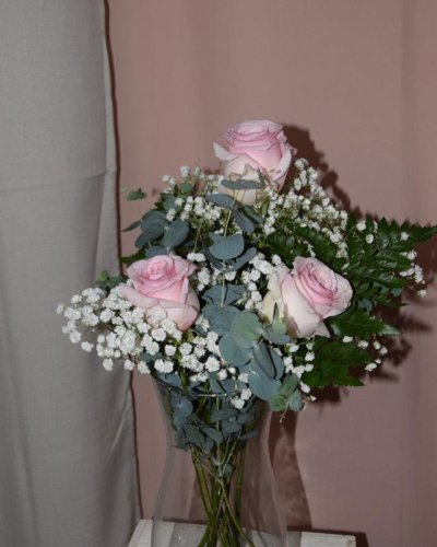 Ramo De 3 Rosas Rosa