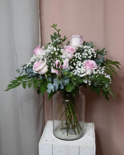 Ramo De 6 Rosas Rosa