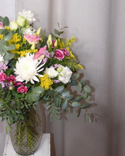 Ramo floral con hortensias