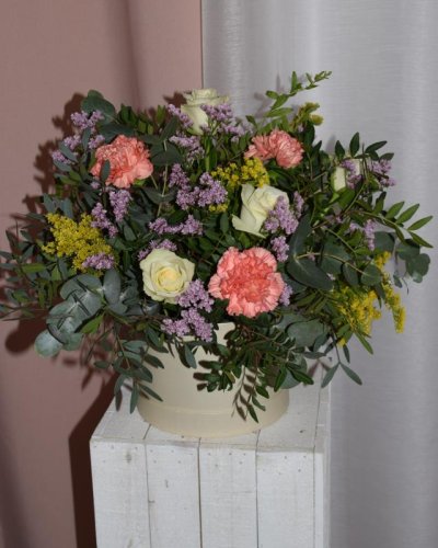 Caja con flores especiales