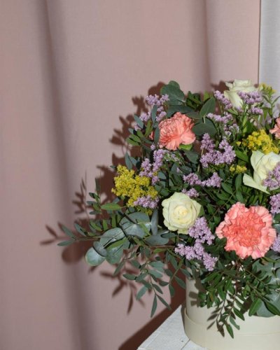 Caja con flores especiales