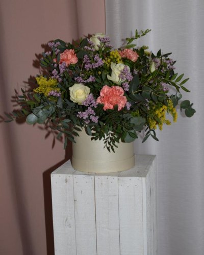 Caja con flores especiales